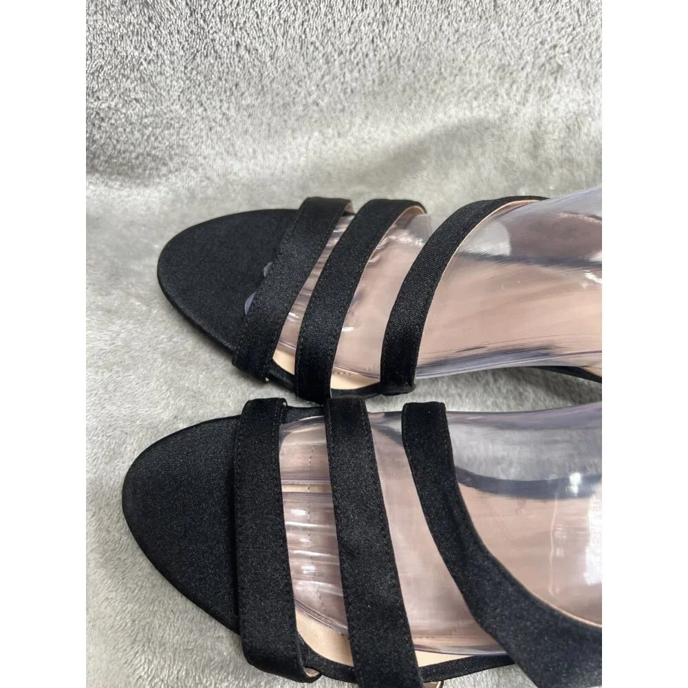 Naturalizer Taimi Strappy Mid Heel Slingback Dress Sandals Black 10 M D120 - Picture 6 of 8